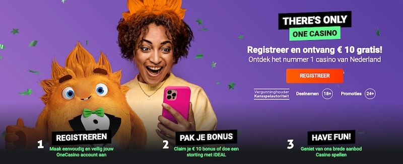 OneCasino gratis welkomstbonus